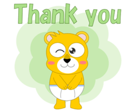 Always cheerful lion of children sticker #5644429