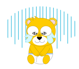 Always cheerful lion of children sticker #5644430