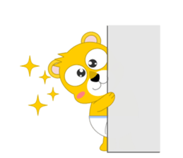 Always cheerful lion of children sticker #5644431
