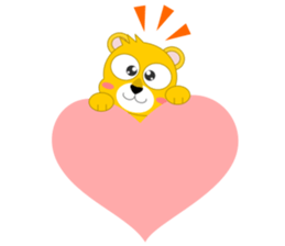 Always cheerful lion of children sticker #5644434