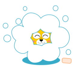 Always cheerful lion of children sticker #5644435