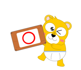 Always cheerful lion of children sticker #5644439