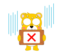 Always cheerful lion of children sticker #5644440