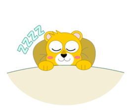 Always cheerful lion of children sticker #5644441