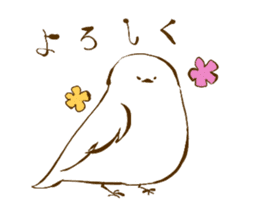 birds and flowers sticker #5681921