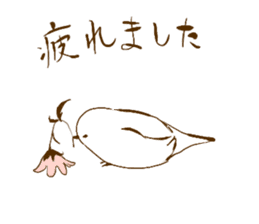 birds and flowers sticker #5681928