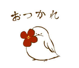 birds and flowers sticker #5681934