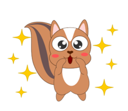 Always cheerful squirrel sticker #5727389