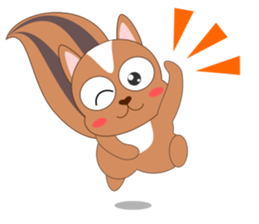 Always cheerful squirrel sticker #5727390