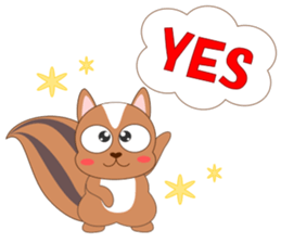 Always cheerful squirrel sticker #5727392