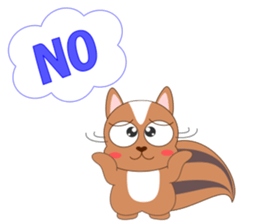 Always cheerful squirrel sticker #5727393