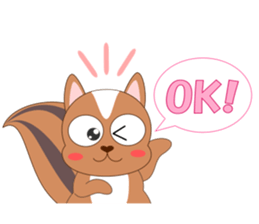 Always cheerful squirrel sticker #5727394