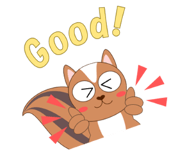 Always cheerful squirrel sticker #5727395