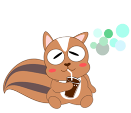 Always cheerful squirrel sticker #5727398