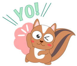 Always cheerful squirrel sticker #5727401