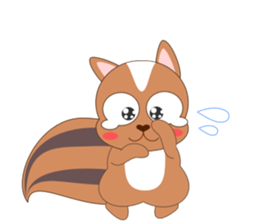 Always cheerful squirrel sticker #5727404