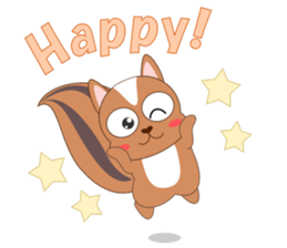 Always cheerful squirrel sticker #5727406