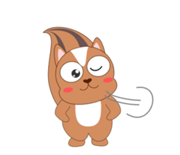 Always cheerful squirrel sticker #5727410