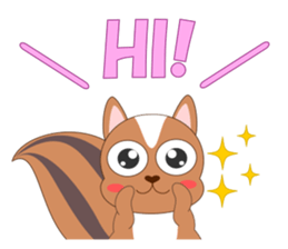 Always cheerful squirrel sticker #5727415