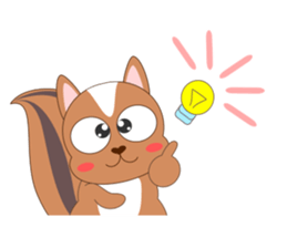 Always cheerful squirrel sticker #5727416