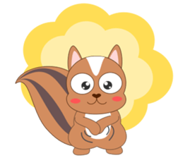 Always cheerful squirrel sticker #5727418