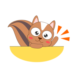 Always cheerful squirrel sticker #5727419