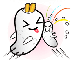 Mr.Power Rice Ball sticker #5842283