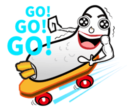 Mr.Power Rice Ball sticker #5842294