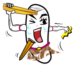 Mr.Power Rice Ball sticker #5842303