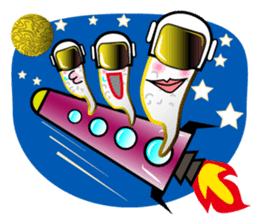 Mr.Power Rice Ball sticker #5842305