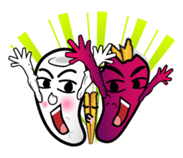 Mr.Power Rice Ball sticker #5842307