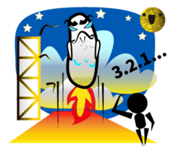 Mr.Power Rice Ball sticker #5842311