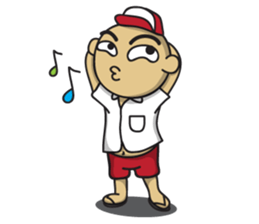 Si Udin & Sarini (english) sticker #6033757