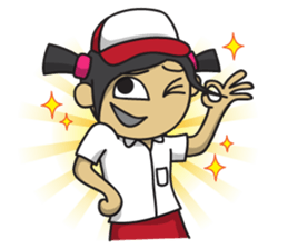 Si Udin & Sarini (english) sticker #6033763