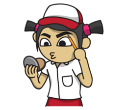 Si Udin & Sarini (english) sticker #6033769