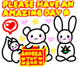 ANDREA Thank you &Happy Time! sticker #6176237