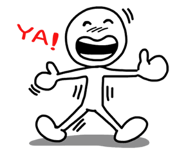 Invisible Line Man sticker #6365481