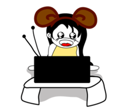 Nu P sticker #6512089