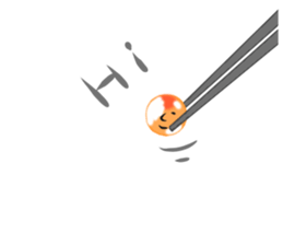 Live nice salmon roe sticker #6546904