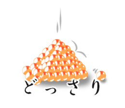Live nice salmon roe sticker #6546932