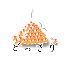 Live nice salmon roe sticker #6546932