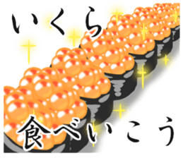 Live nice salmon roe sticker #6546943