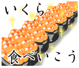 Live nice salmon roe sticker #6546943