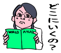 The scientist attracting her boyfriend. sticker #6574723