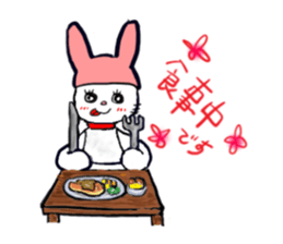 a cute rabbit sticker #6594031