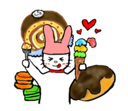 a cute rabbit sticker #6594048