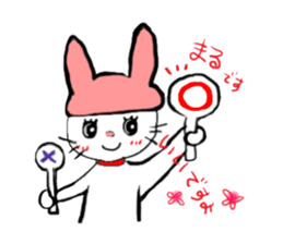 a cute rabbit sticker #6594049
