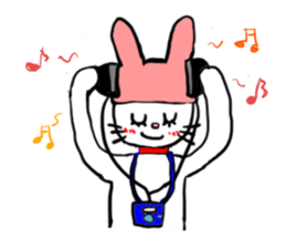 a cute rabbit sticker #6594059