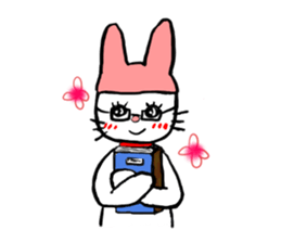 a cute rabbit sticker #6594061
