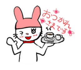 a cute rabbit sticker #6594063